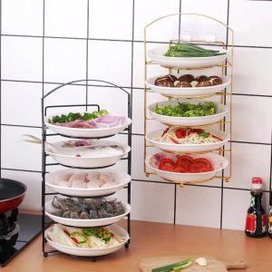 Kitchen Punch Free 5 Layer Portable Space Saving Dish Rack