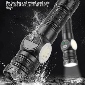 White laser strong light long-range flashlight digital power display 100,000 lumens